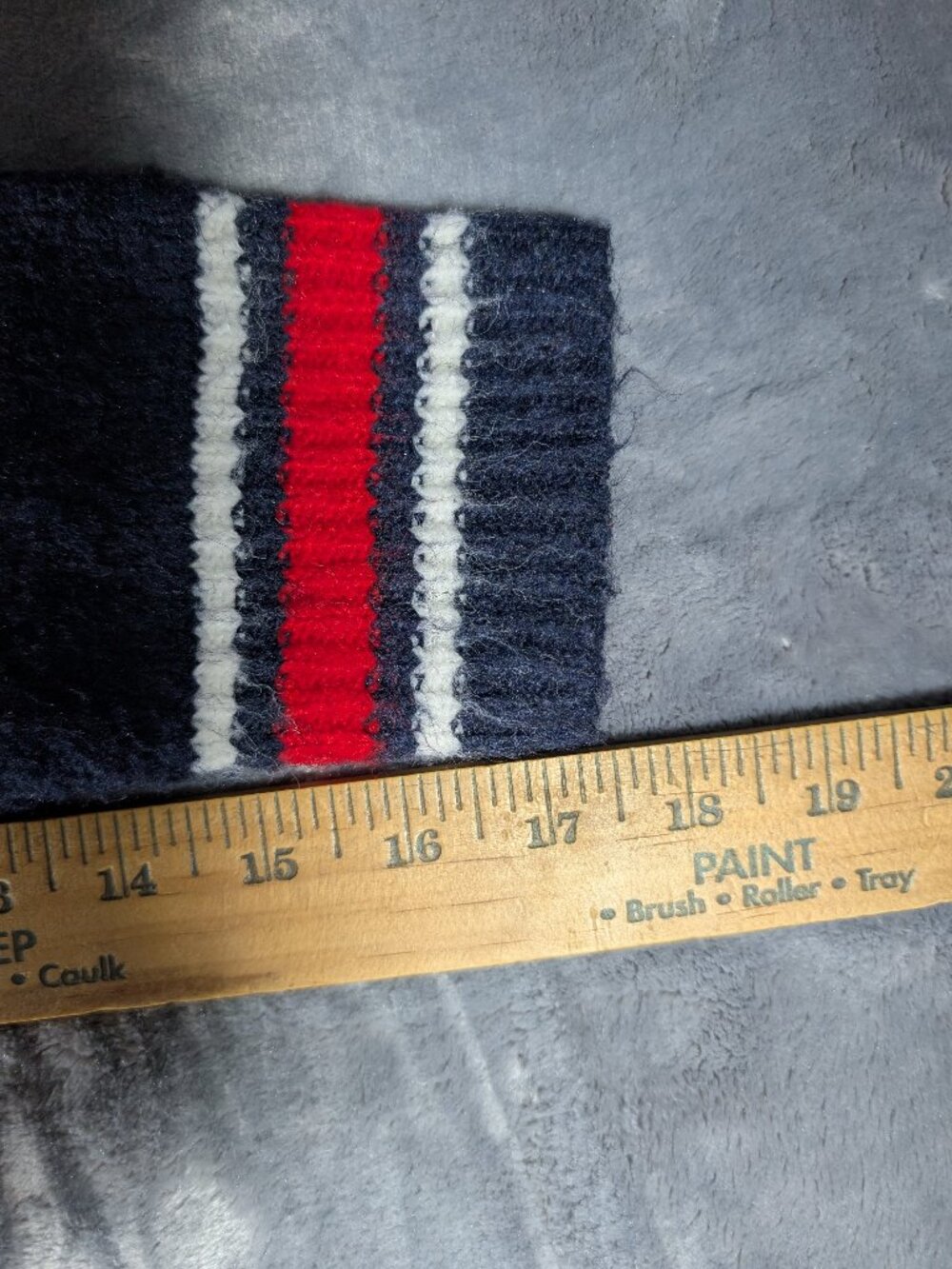 Cupcakes and Cashmere Navy Bear V-Neck Sweater XS Red Plaid Varsity Teddy Preppy - Picture 5 of 9
